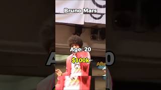 Insane NETWORTH of BRUNO MARS 🤯 #brunomars #networth #evolution