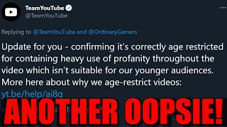 YouTube & Their Age Restriction Oopsie (MORE Double Standards Against Creators)