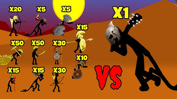 WHICH ARMY CAN BEAT ONE FINAL BOSS? GOLDEN SPEARTON, GRIFFON,... | STICK WAR LEGACY | STICK MASTER