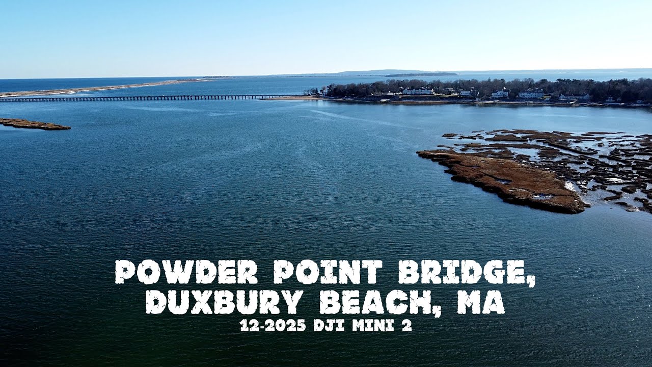 Powder Point Beach Powder Point Bridge, Duxbury Beach, MA 12-2025 DJI Mini 2 - YouTube