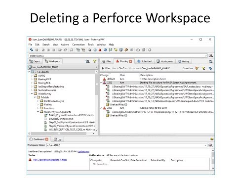 Deleting a Perforce Workspace hqdefault