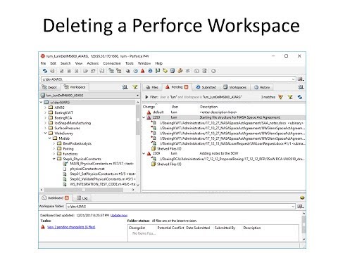 Deleting a Perforce Workspace