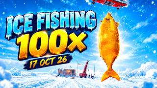 Ice Fishing 100X Big Oranges | HIGHLIGHTS #evolution #icefishing #casino 