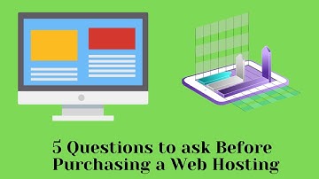 5 Questions to ask Before Purchasing a Web Hosting | Web Hosting Guide for Beginners