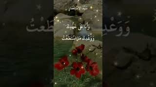 اللهم انت ربي لا اله الا انت