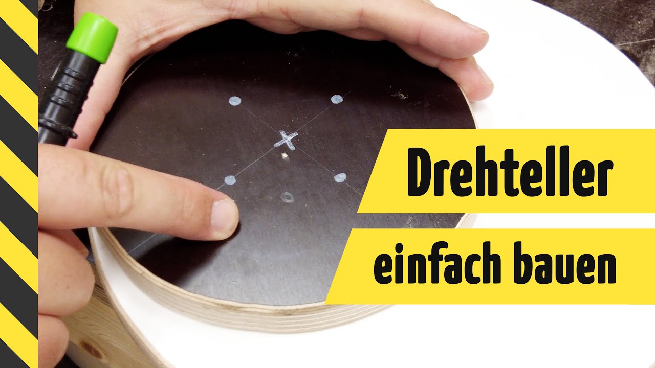 Holz- Drehteller selbst bauen · sehr einfach & schnell ✨
