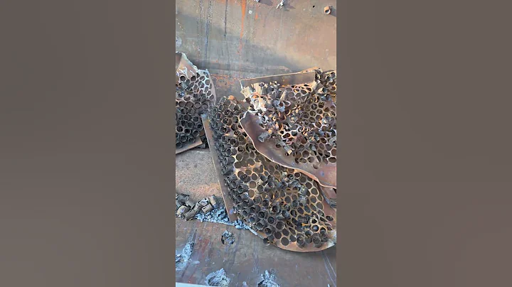 The chiller had a little over 2000 lbs. of copper in it! #Scrap-Life #recycle #recycling #business