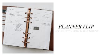 Louis Vuitton MM Agenda Planner Flip | Planner Update & Set Up | October Set Up