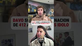davo sobre los premios idolos#gastonedul #puerrul #davooxeneize