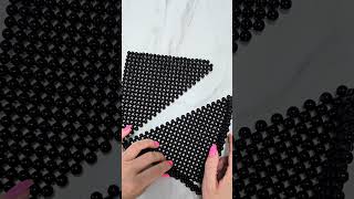 Triangle Prada Beaded Bag Tutorial. #beadedbag #shorts #handmade #beads #bags