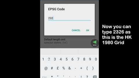 DATAGNSS D303-RTK - how to change to HK Grid 1980 by Mapit
