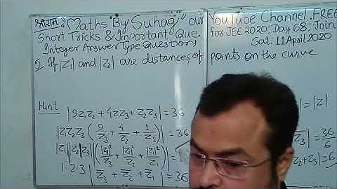 68cd Day Lec 7cd Complex Numbers Crash Course Jee Main Advanced 2020 Complete Maths In 60 Days 1