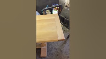 11’ chamfered leg dining table.