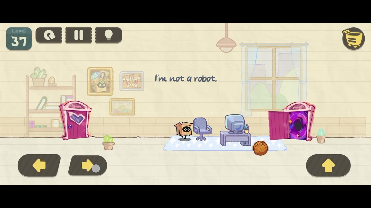 brain riddles tricky box level 37 I'm not a robot gameplay - YouTube