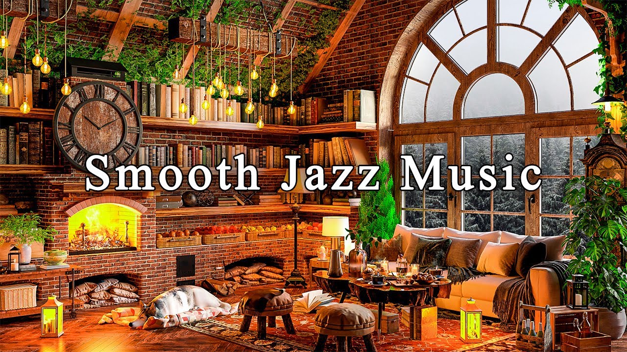 ⁣Smooth Jazz Instrumental Music☕Relaxing Jazz Music for Studying, Working ~ Cozy Coffee Shop Ambience