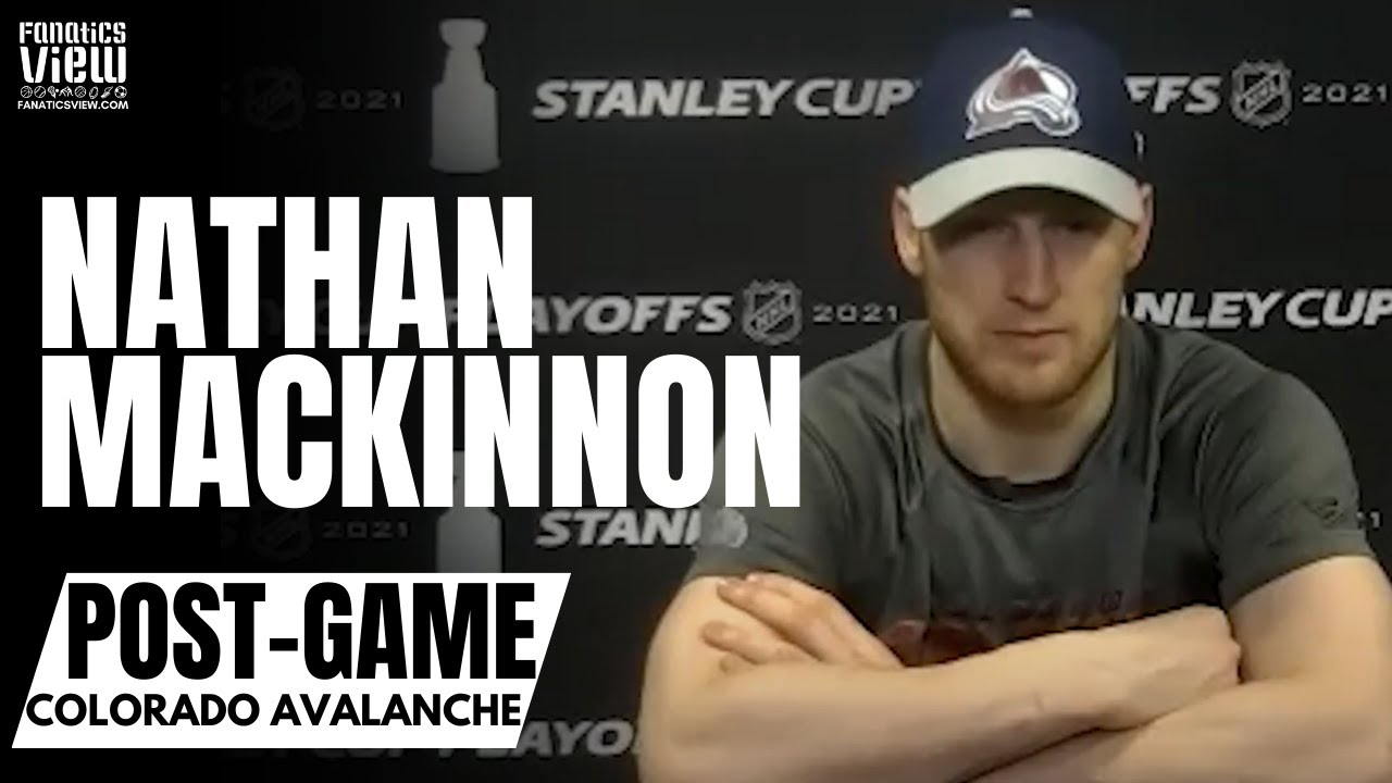 Nathan MacKinnon Reacts to Hat-Trick vs 