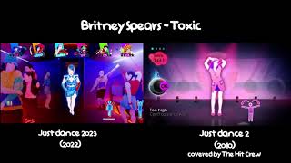 Celebrity Just Dance - Toxic by Britney Spears (2023 vs 2) Comparison Wealth