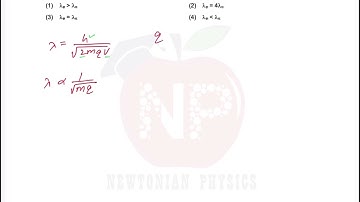 An electron and an alpha particle are accelerated by the same potential difference. Let lambda E…￼