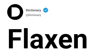Flaxen Meaning In English