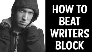 HOW TO GET OVER WRITERS BLOCK