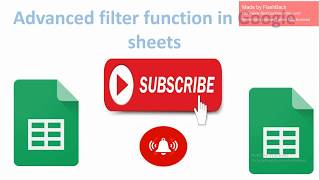 #1 ||Advanced filter function in Google sheets|| IRA studies || rahul rajput ||