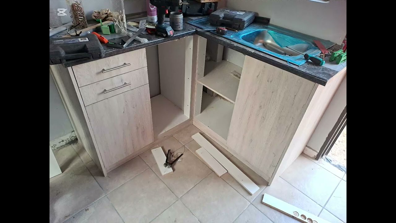 Day 6. Building a small Kitchen unit from scratch and a bedroom wardrobe.  
