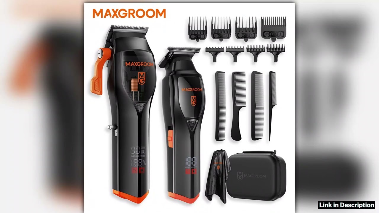 MAXGROOM Professional Hair Clippers for Men Premium Home Haircut Kit Cordless Hair Cutting
