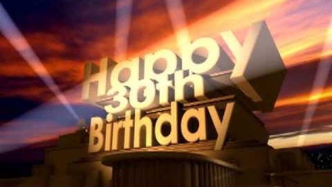 Happy 30th Birthday