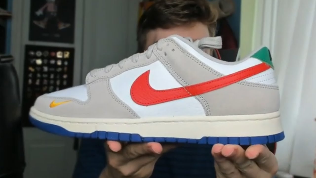 Nike Dunk Low Iron Ore University Red Review In Hand - YouTube