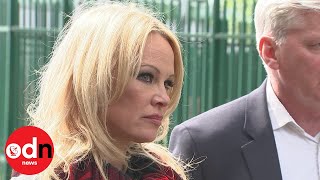 Emotional Pamela Anderson visits Julian Assange in Belmarsh Prison