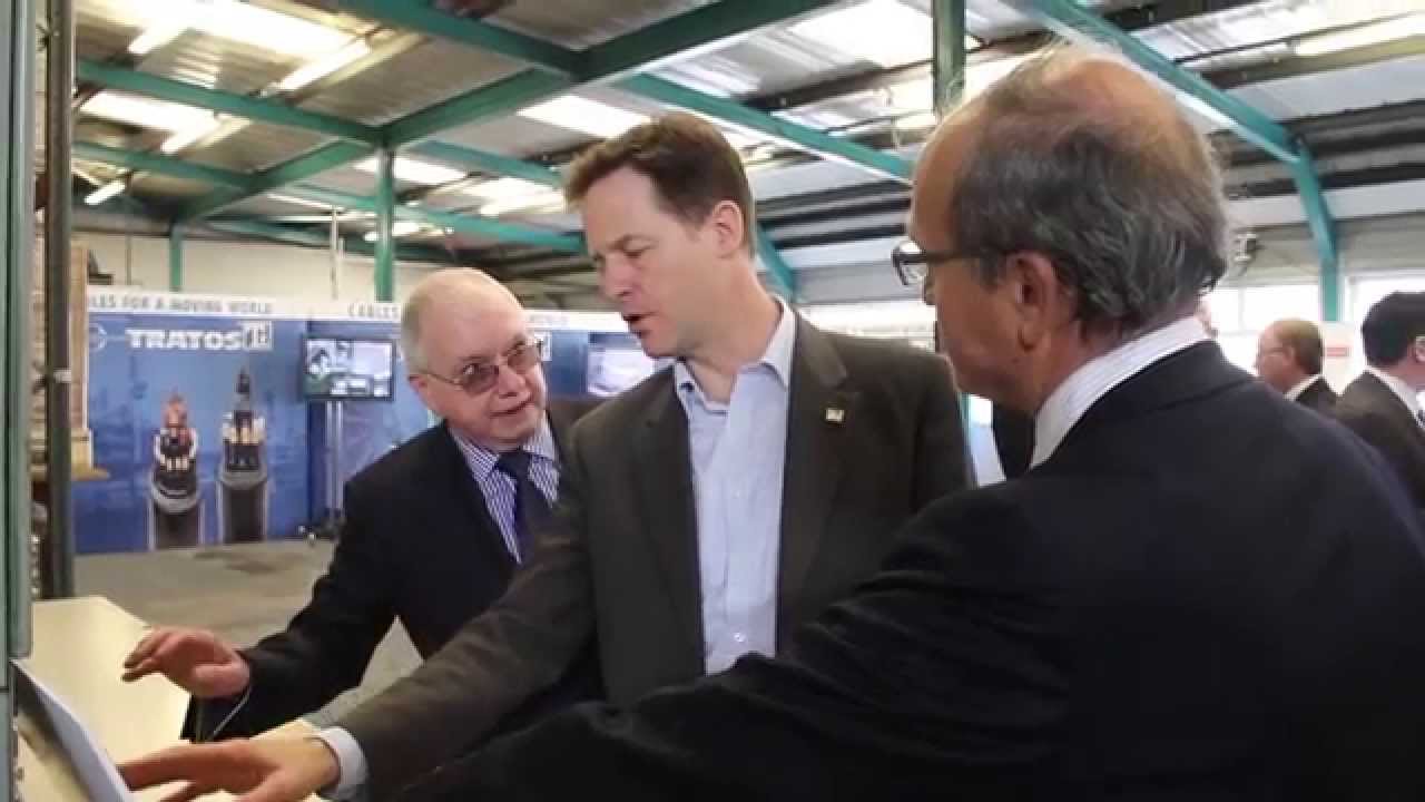 Deputy Prime Minister Nick Clegg visits Tratos Ltd plant in UK - 2014-04-10