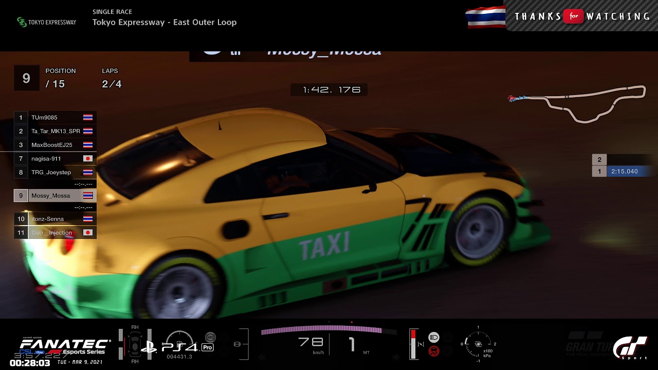 GT Sport @ Tokyo Express - OUT LAW Night Race - MON 08 MAR 2021 - [4K] 60fps