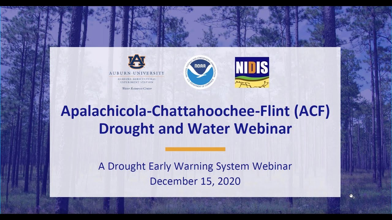 Apalachicola-Chattahoochee-Flint (ACF) Drought and Water Monthly Webinar