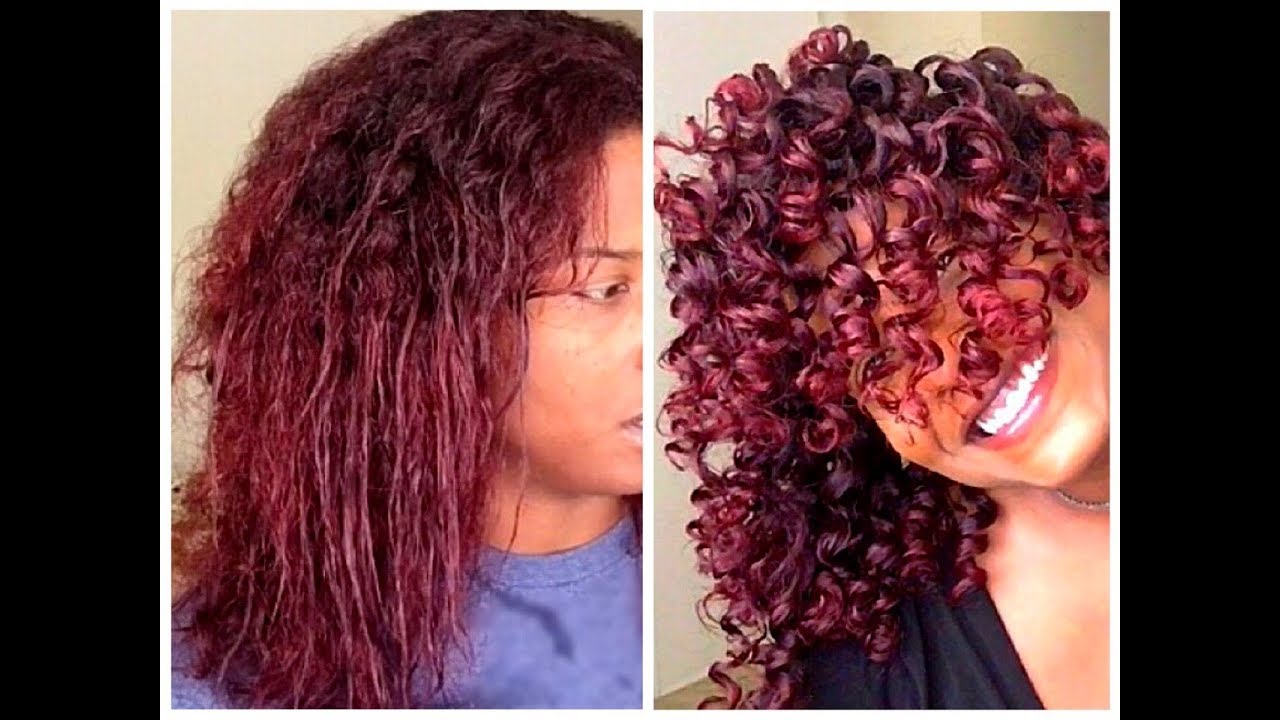 Flexi Rod Set on Transitioning and Heat Damaged Hair A TUTORIAL YouTube