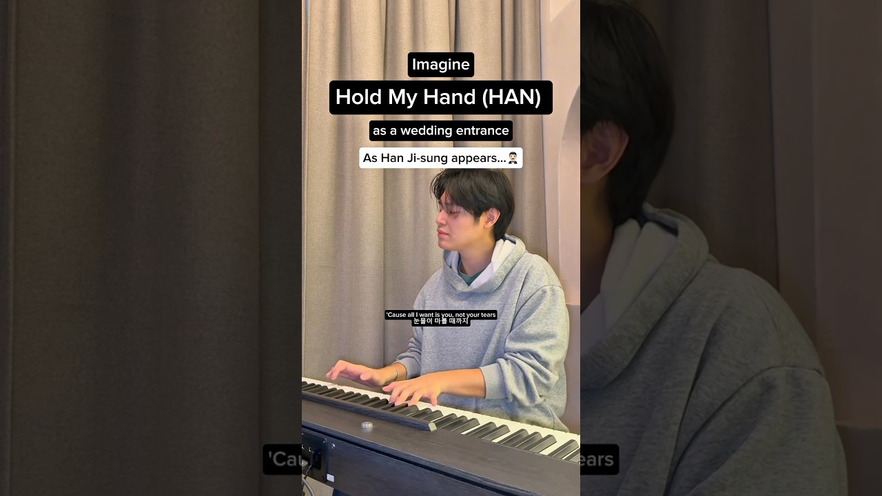 Imagine 'Hold My Hand (HAN)' as a wedding entrance