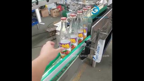 Autoamtic tally glass bottle wet glue rolling labeling machine paper label applicator
