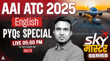 AAI ATC 2025 | AAI ATC English Previous Year Question Paper | Day 3 | by Sintu Sir