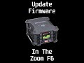 How to update the Zoom F6 Firmware! #shorts