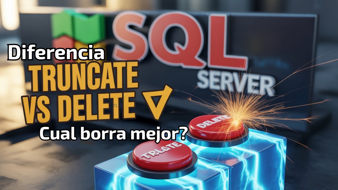 SQL Server TRUNCATE vs DELETE: Aprende a borrar datos BIEN - YouTube