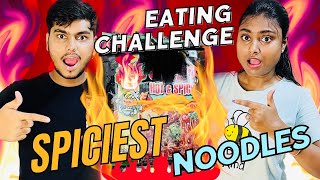 Korean hot and spiciest noodles eating challenge
