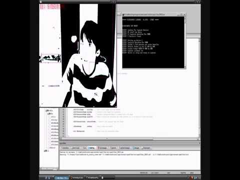 Sending blob locations to Max and VVVV with OSC (programmed with Code::Blocks and openFrameworks)