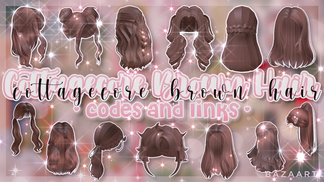 Aesthetic Roblox Hair extensions CODES +LINK (All colors) 