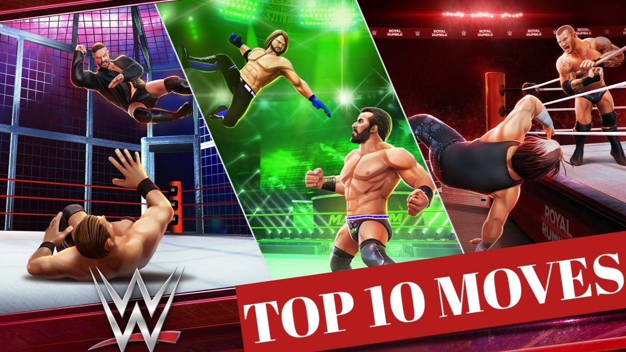 Wwe Top 10 Moves wwe mayhem Gameplay Itz Sahil Zone YouTube