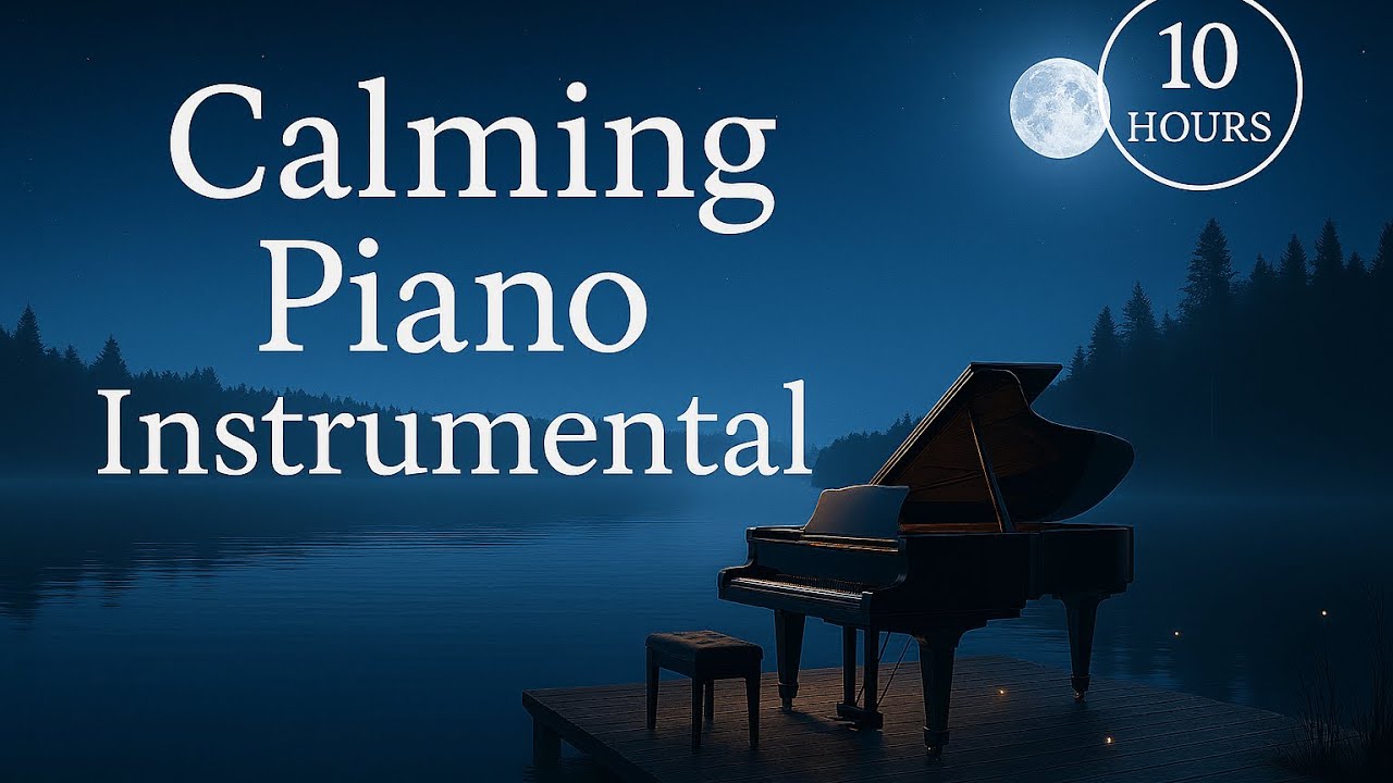 Calming Piano Instrumental • 10 Hours of Peaceful Music for Stress ...