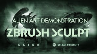 Sculpting a Xenomorph from 'Alien' in ZBrush | Full Sail University