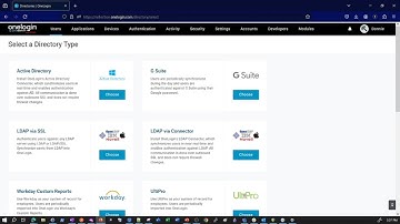 Advanced Directory: Mini OneLogin Demo
