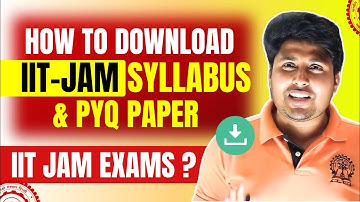 How to download Previous year Question Papers and Syllabus of IIT JAM Exams ? Mathstats @8810409392