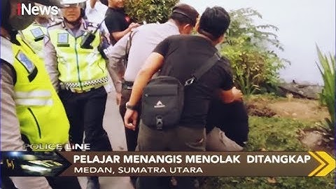 Ditangkap Polisi saat Tawuran, Pelajar Ini Malah Menangis - Police Line 11/01