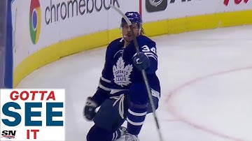 GOTTA SEE IT: Auston Matthews Collects Mitch Marner
