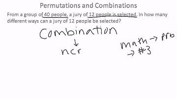 Permutation and Combinations